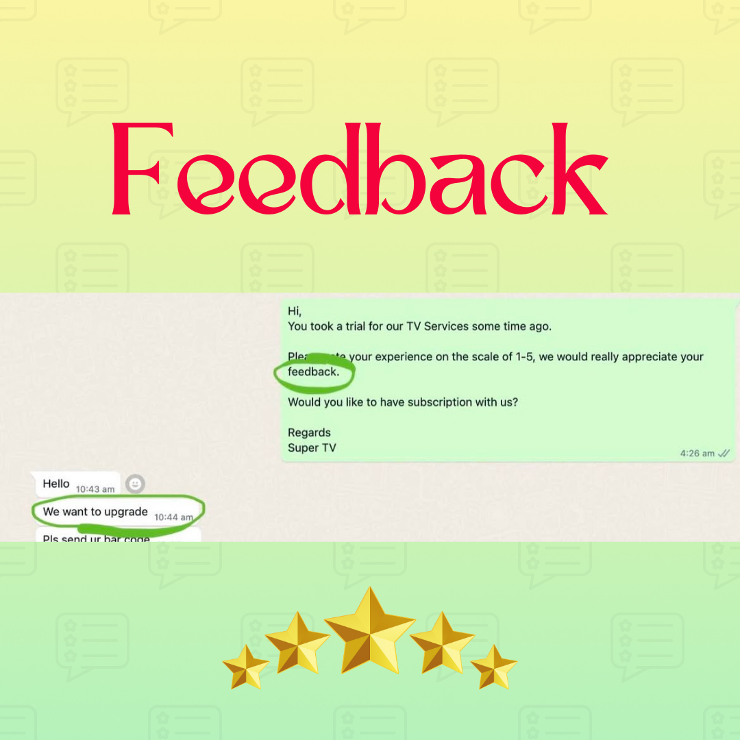 USA customer feedback praising SuperTv as the best IPTV service provider