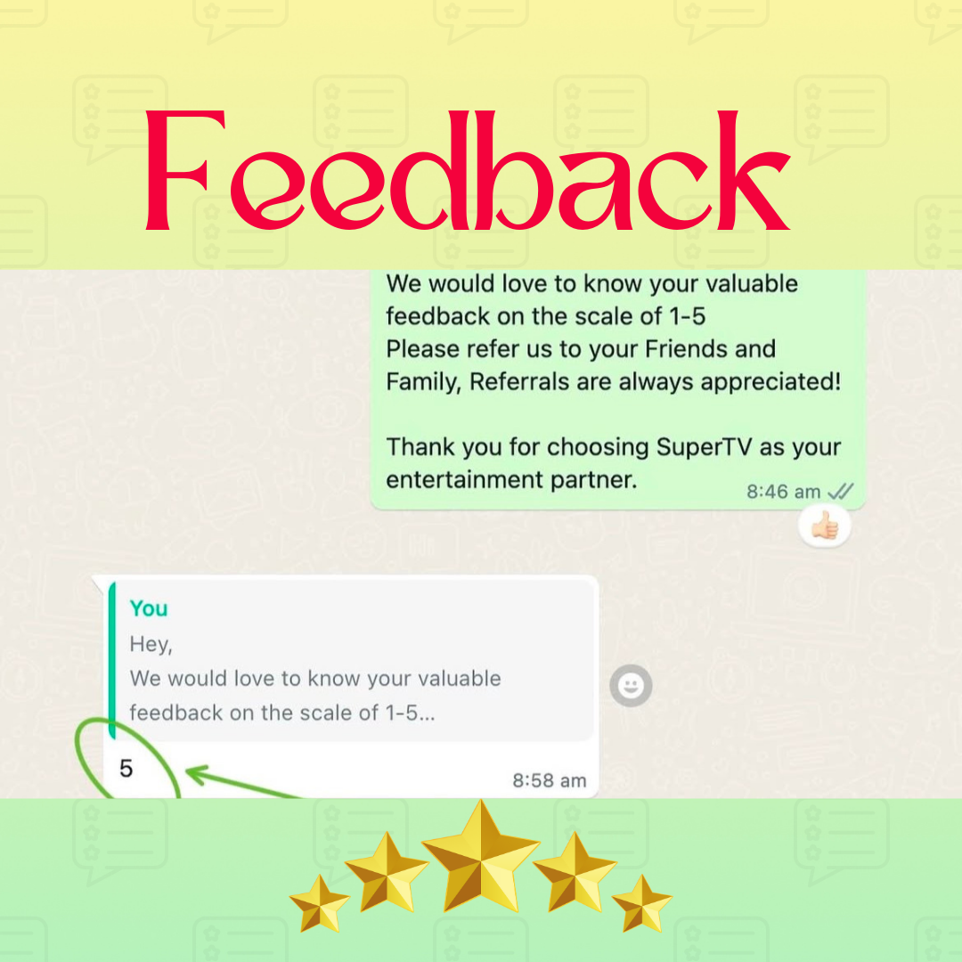 Highly rated feedback highlighting SuperTv as the best IPTV service provider worldwide Affordable IPTV Subscription Plans